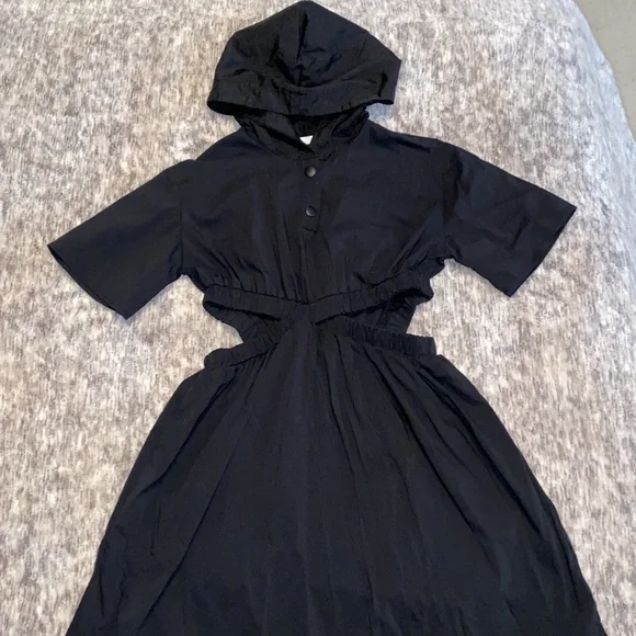 white christmas dresses Crazy Girl Cat Ears Star Plaid Black & Red Cut Off Hoodie Dress – Sugarplum  Store main image 1